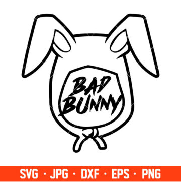 Bad Bunny Svg Yo Perreo Sola Svg Bad Bunny Logo Svg El Conejo Malo