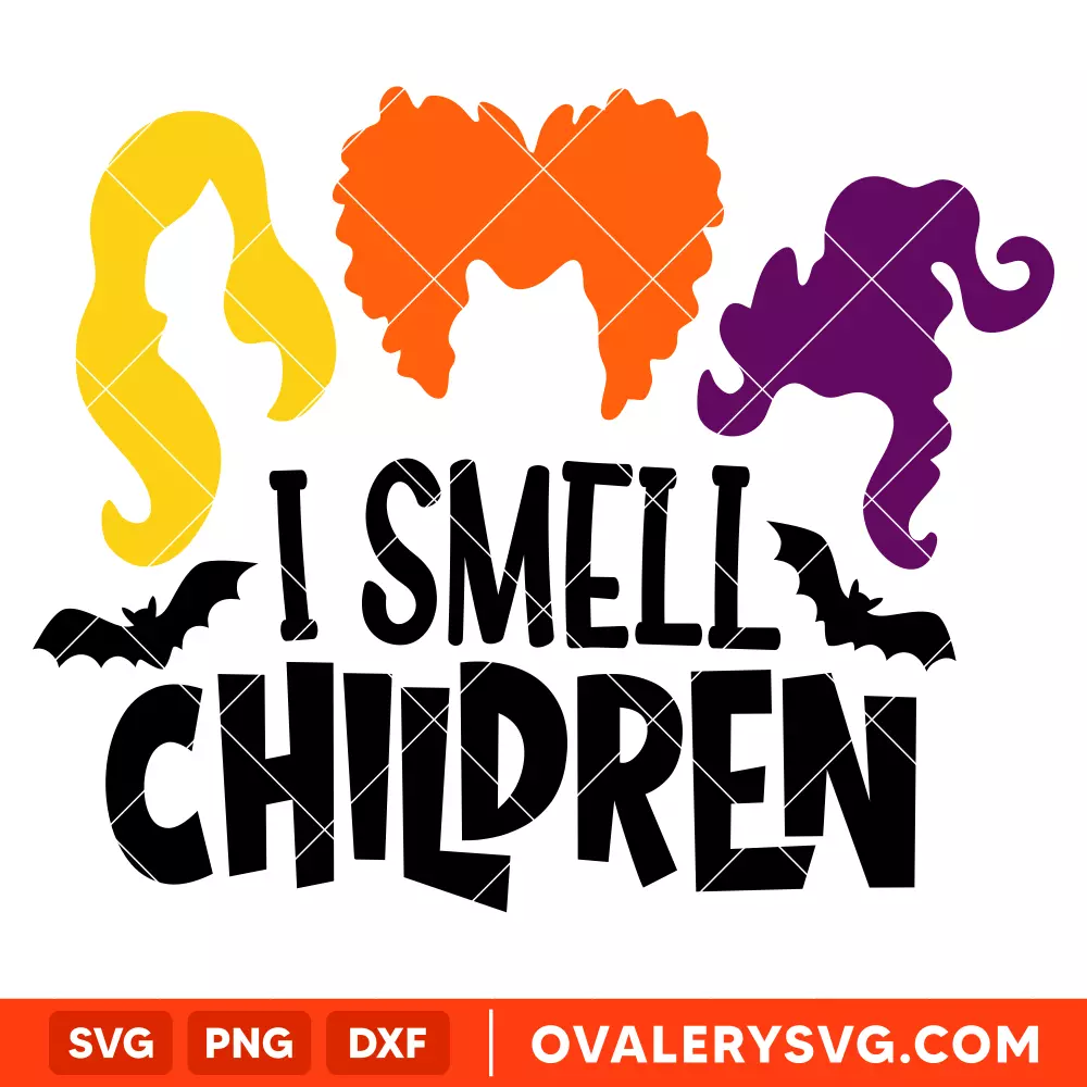 I Smell Children SVG, Hocus Pocus SVG, Halloween SVG, Cricut, Silhouette SVG PNG Cut File
