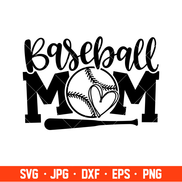 Baseball Mom Svg, Mom Life Svg, Mother's Day Svg, Baseball Svg