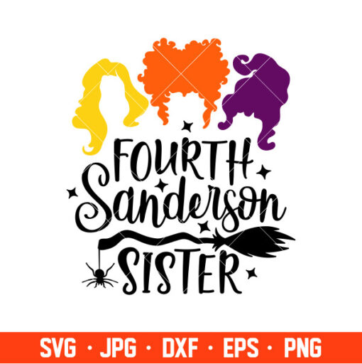 Fourth Sanderson Sister Svg, Hocus Pocus Svg, Sanderson Sisters Svg ...