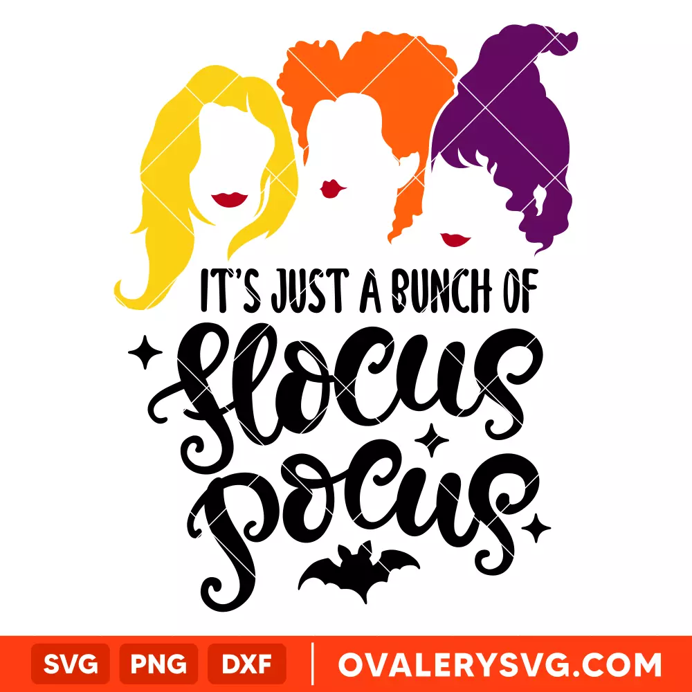 Hocus Pocus SVG, Sanderson Sisters SVG, Witches Hair Halloween SVG, Cricut, Silhouette SVG PNG Cut File