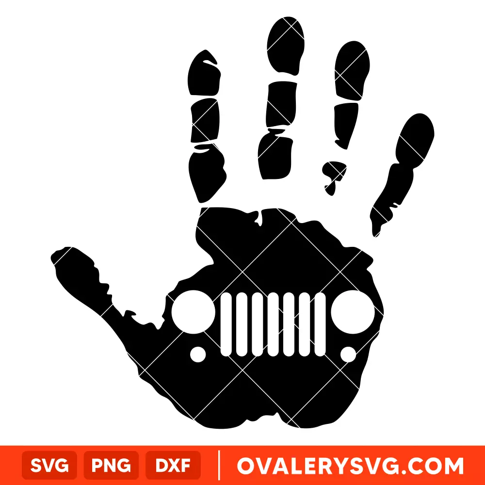 Jeep Hand SVG, Offroad SVG, Outdoors SVG, Outdoor Life SVG, Cricut, Silhouette SVG PNG Cut File