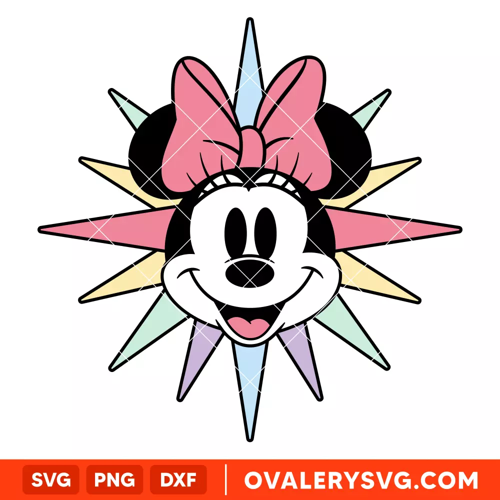 Minnie Mouse Ferris Wheel SVG, Disney SVG | Instant Download SVG PNG Cut File for Cricut & Silhouette