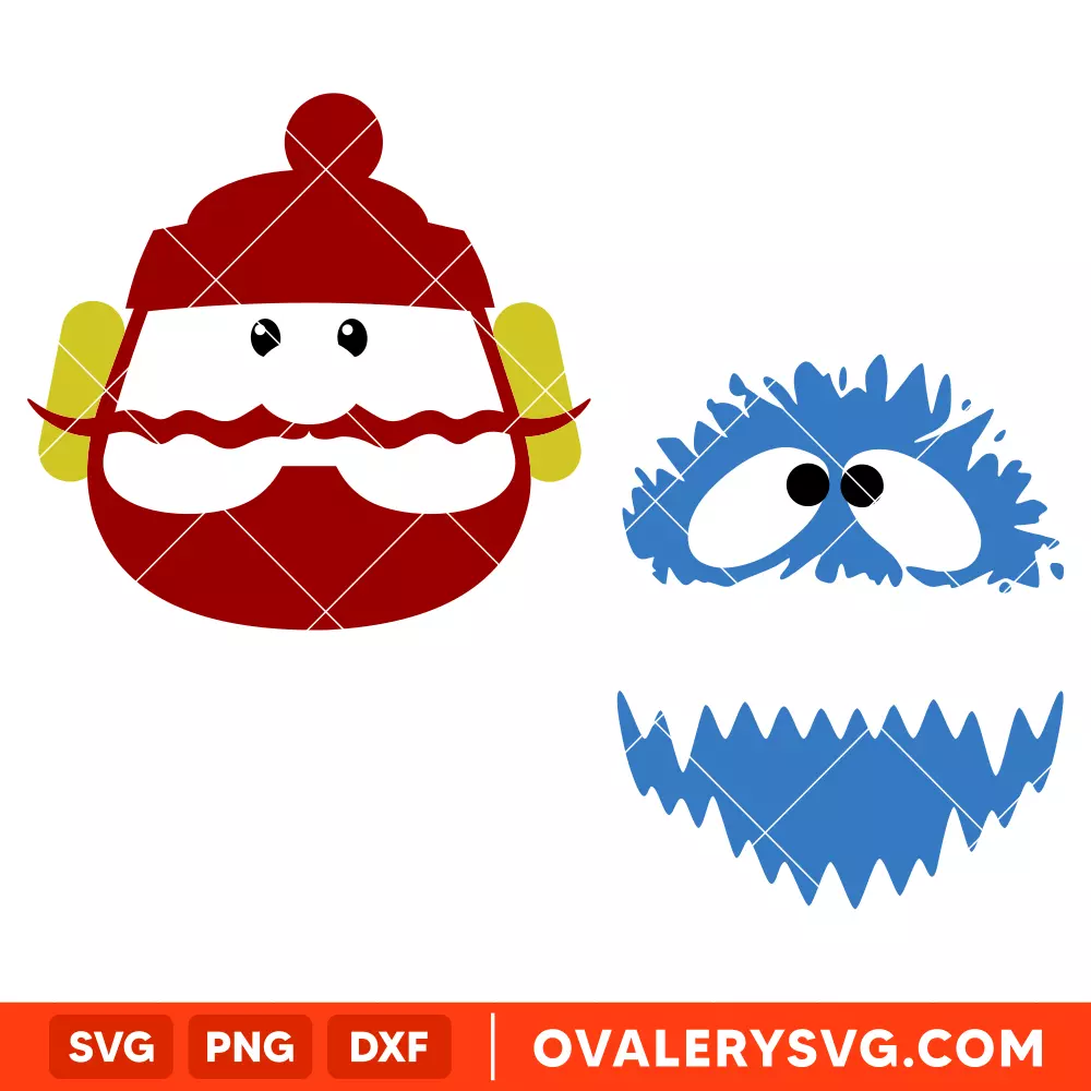 Bumble and Yukon Cornelius Jack Svg, Abominable Snowman Svg, Christmas Svg, Cricut, Silhouette Vector Cut File