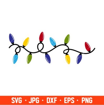 Christmas Lights Svg, Merry Christmas Svg, Christmas Tree Svg, Cricut ...