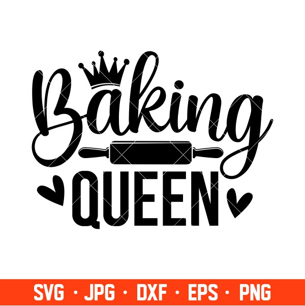 Download Baking Queen Svg Cooking Svg Kitchen Quote Svg Cricut Silhouette Vector Cut File Ovalery