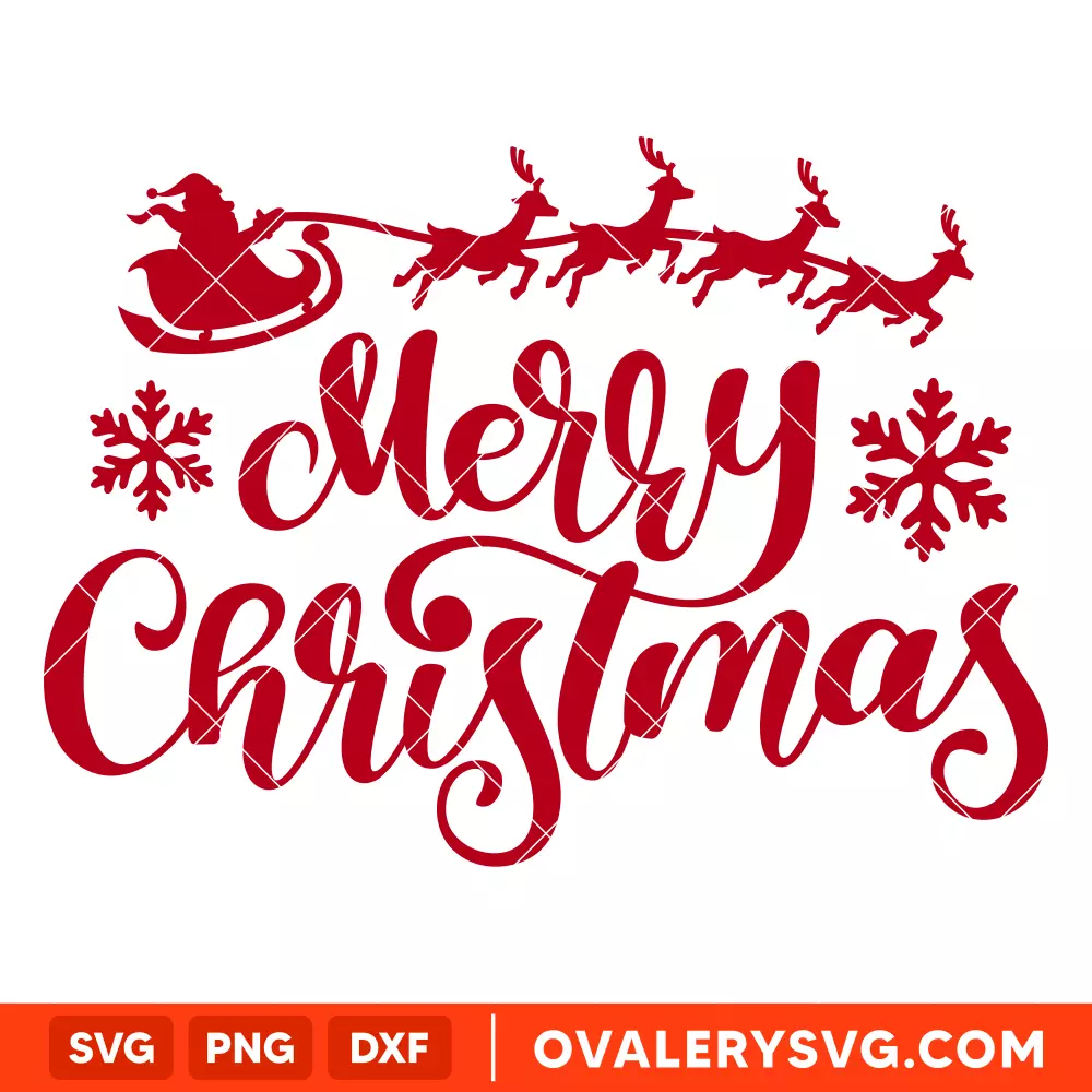 Merry Christmas Svg, Christmas Lettering Svg, Santa Claus Svg, Cricut, Silhouette Vector Cut File