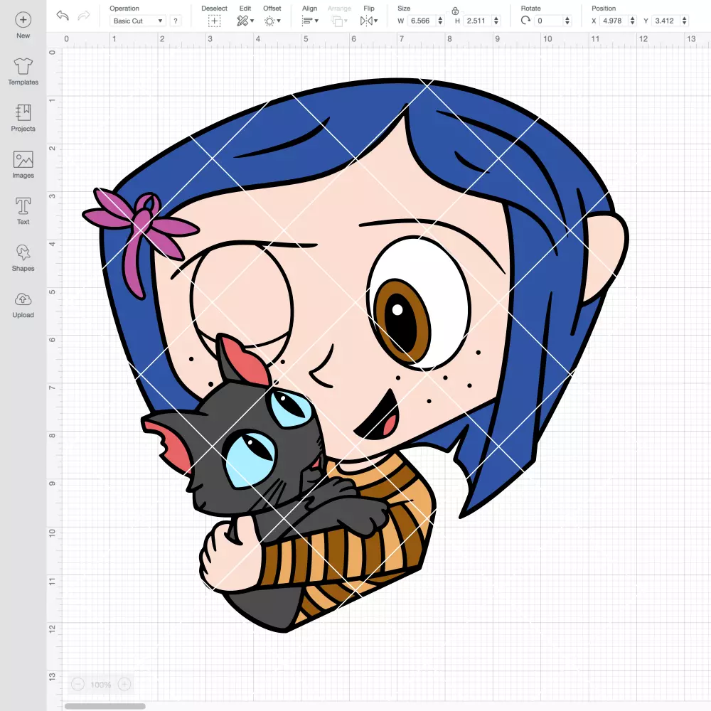 Baby Coraline SVG, Halloween SVG | Instant Download SVG PNG Cut File for Cricut & Silhouette - Image 2