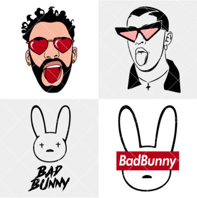 Bad Bunny Bundle Svg, Yo Perreo Sola Svg, El Conejo Malo Svg, Cricut ...