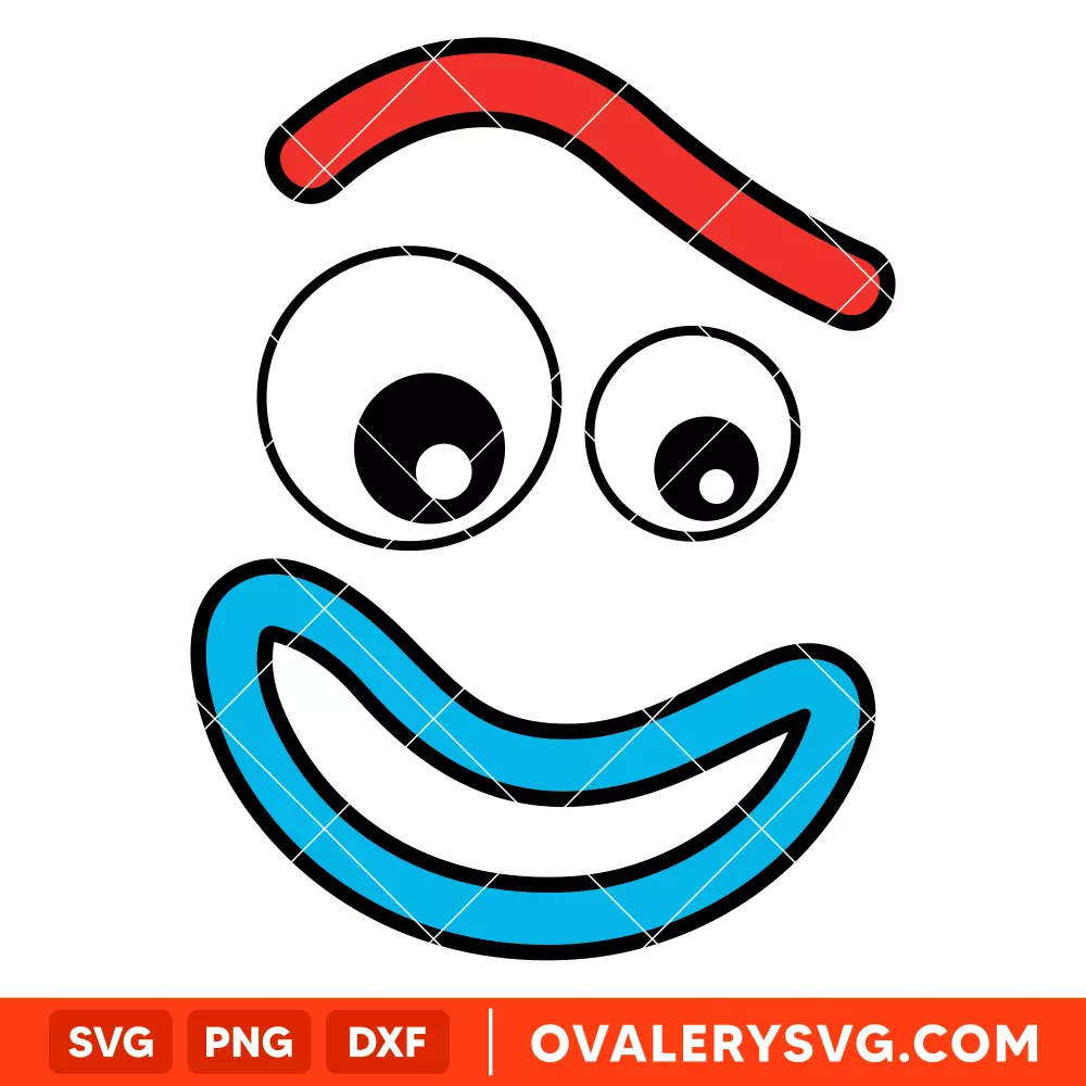 Forky Face Toy Story SVG, Disney SVG | Instant Download SVG PNG Cut File for Cricut & Silhouette