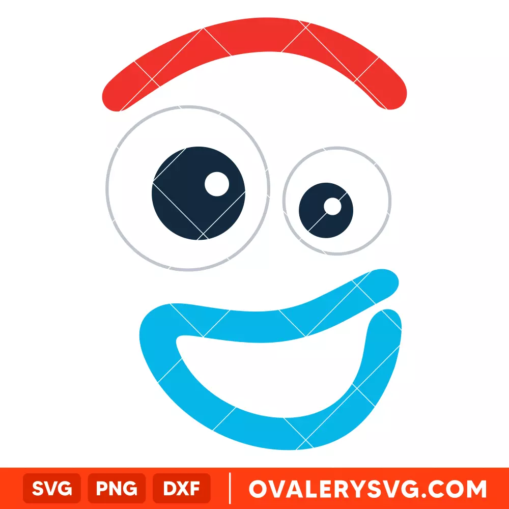 Forky Face SVG, Toy Story SVG, Disney SVG | Instant Download SVG PNG Cut File for Cricut & Silhouette