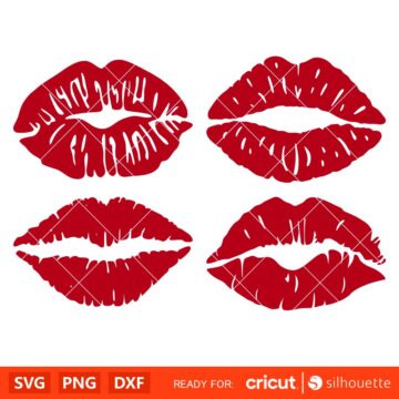 Kiss Lips Bundle Svg, Valentine’s Day Svg, Valentine Svg, Love Svg ...