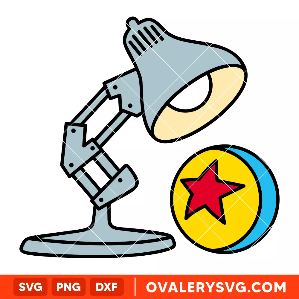 Toy Story Lamp and Ball SVG, Disney SVG | Instant Download SVG PNG Cut File for Cricut & Silhouette