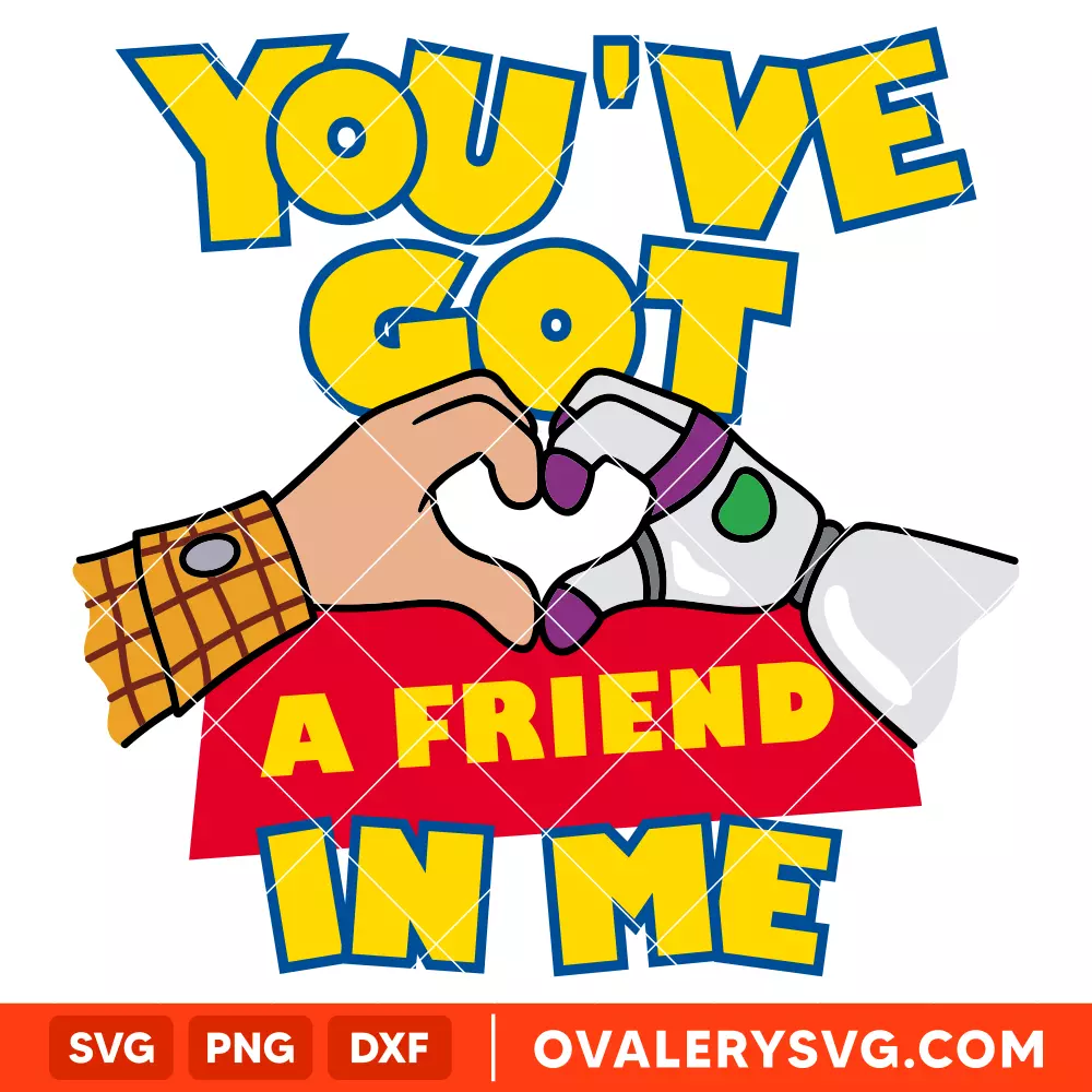 Buzz Lightyear and Sheriff Woody Friends Forever SVG, Toy Story SVG, Disney SVG | Instant Download SVG PNG Cut File for Cricut & Silhouette