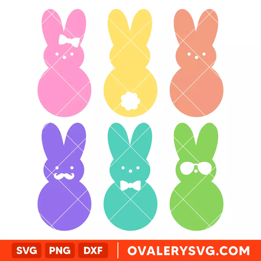 Cute Peeps SVG, Happy Easter SVG, Easter egg SVG, Spring SVG, Cricut, Silhouette SVG PNG Cut File