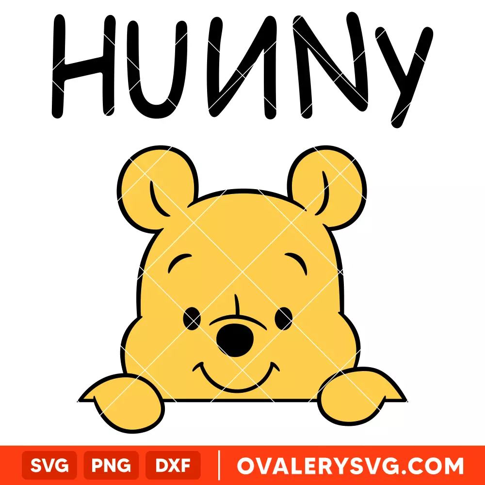 Hunny Pooh Peeking SVG | Free SVG for Cricut & Silhouette