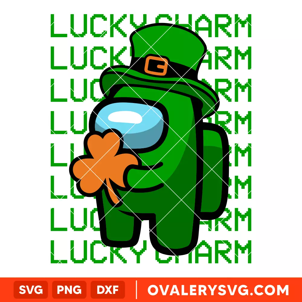 Lucky Charm SVG, St. Patrick’s Day SVG, Among Us SVG, Impostor SVG, Cricut, Silhouette SVG PNG Cut File