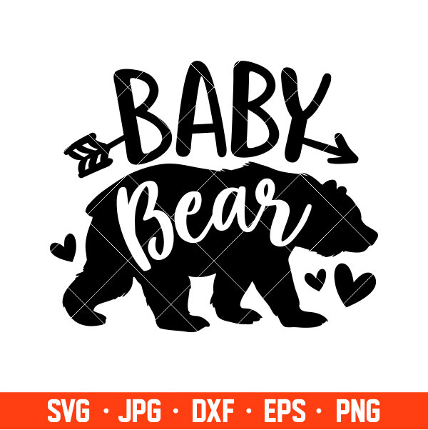 Bear family SVG, Mama bear SVG, Papa bear SVG, Baby bear
