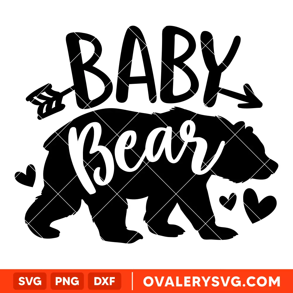 Baby Bear Family SVG, Mom Life SVG, Mother’s day SVG, Family SVG, Cricut, Silhouette SVG PNG Cut File