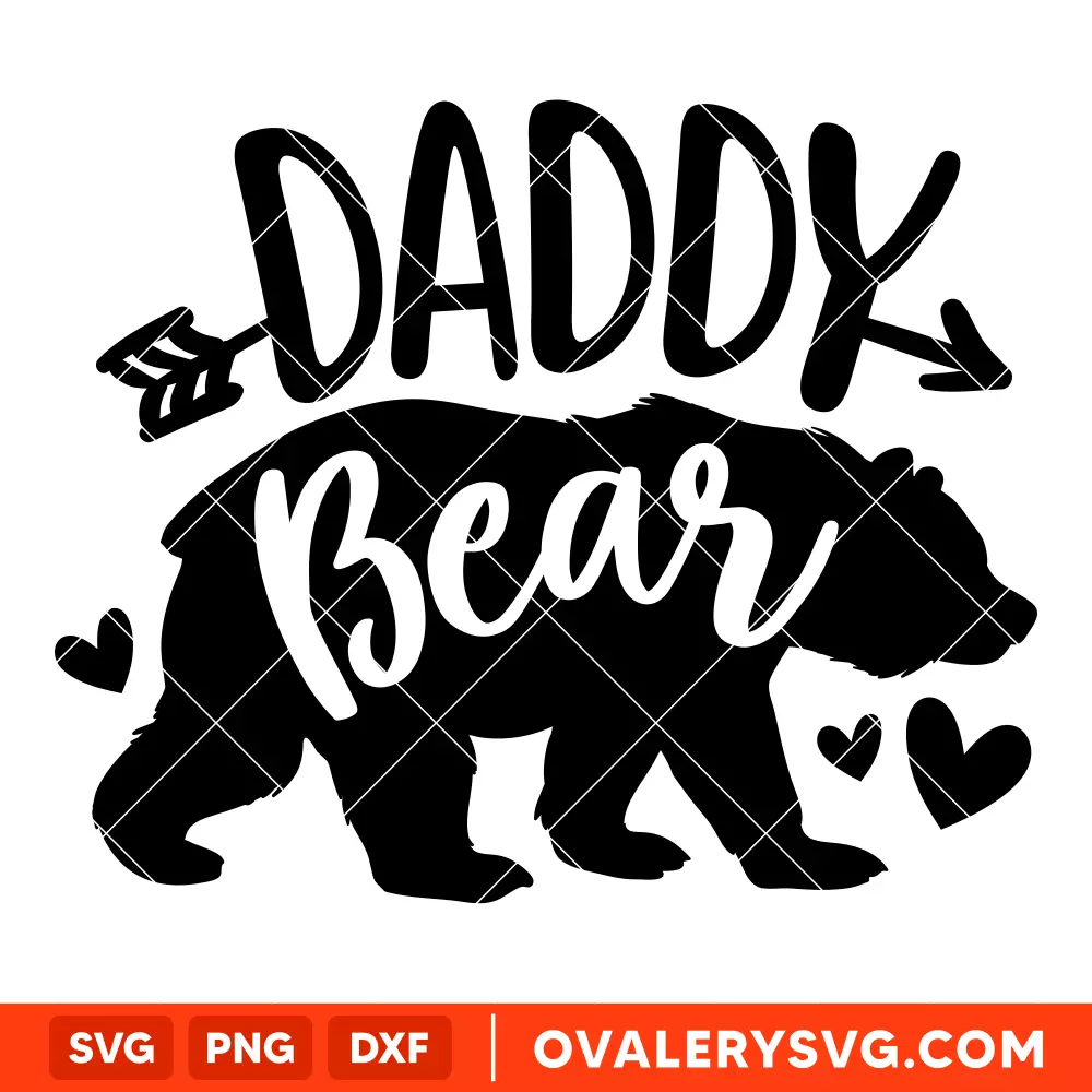 Daddy Bear Family SVG, Mom Life SVG, Mother’s day SVG, Family SVG, Cricut, Silhouette SVG PNG Cut File