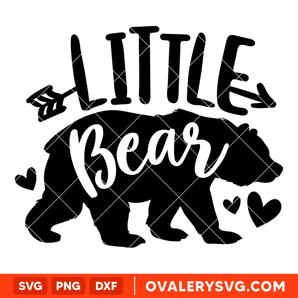 Little Bear Family SVG, Mom Life SVG, Mother’s day SVG, Family SVG, Cricut, Silhouette SVG PNG Cut File