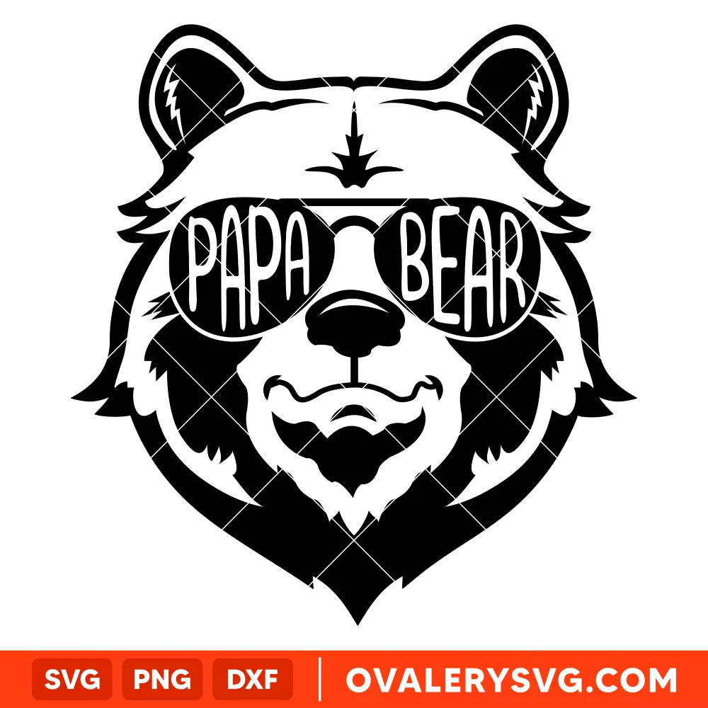 Papa Bear SVG, Dad Life SVG, Father’s day SVG, Family SVG, Cricut, Silhouette SVG PNG Cut File