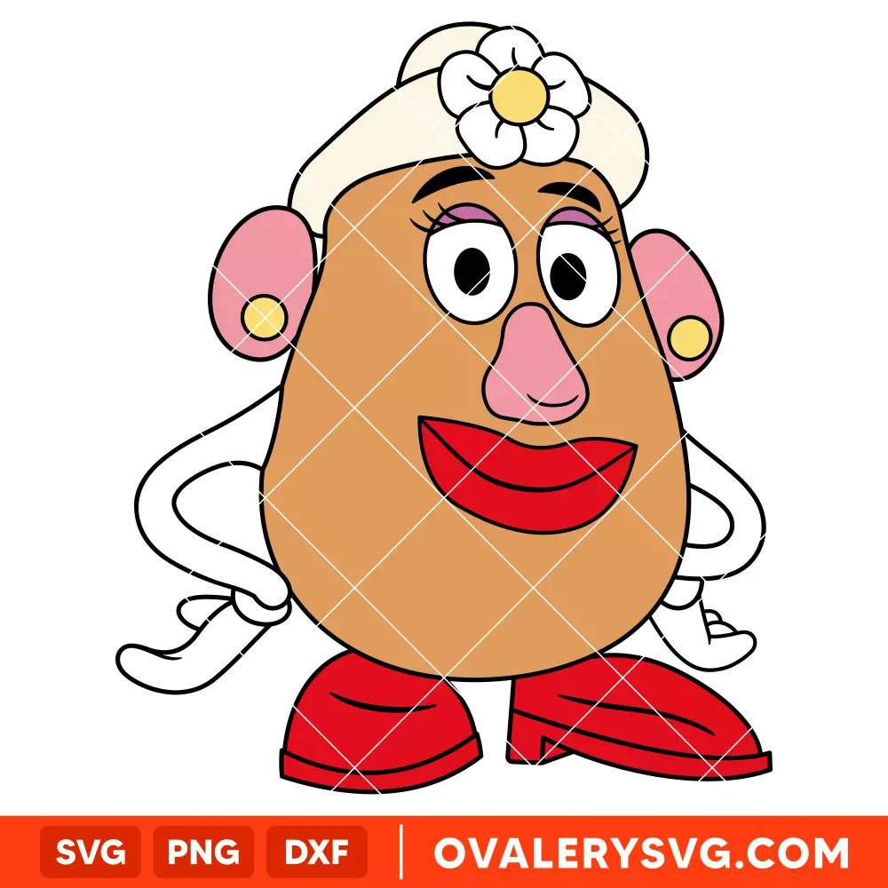 Mrs. Potato Head SVG, Toy Story SVG, Disney SVG | Instant Download SVG PNG Cut File for Cricut & Silhouette