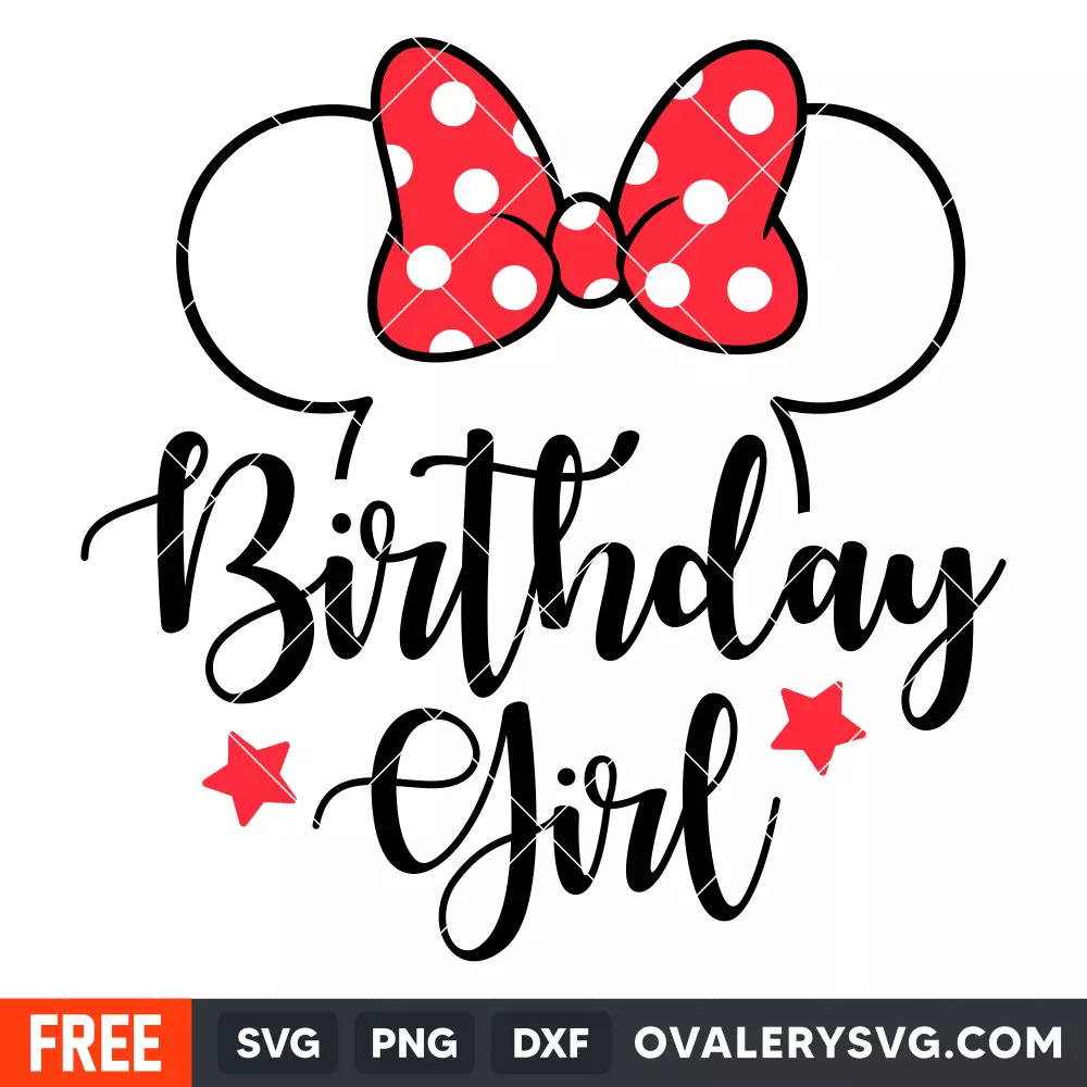 Birthday Girl Minnie Svg, Birthday Boy Mickey Svg, Disney Svg, Cricut, Silhouette Vector Cut File