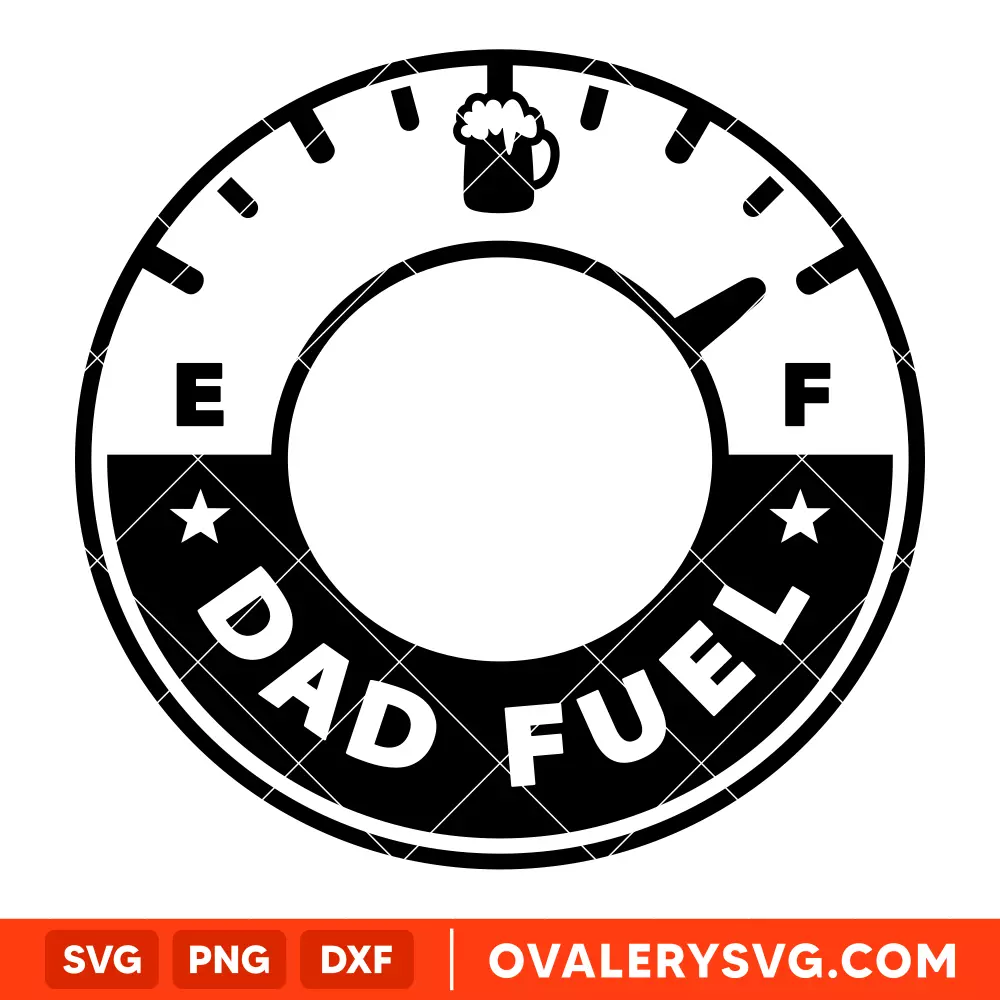 Dad Fuel Border SVG, Starbucks SVG, Cold Cup SVG, Cricut, Silhouette SVG PNG Cut File