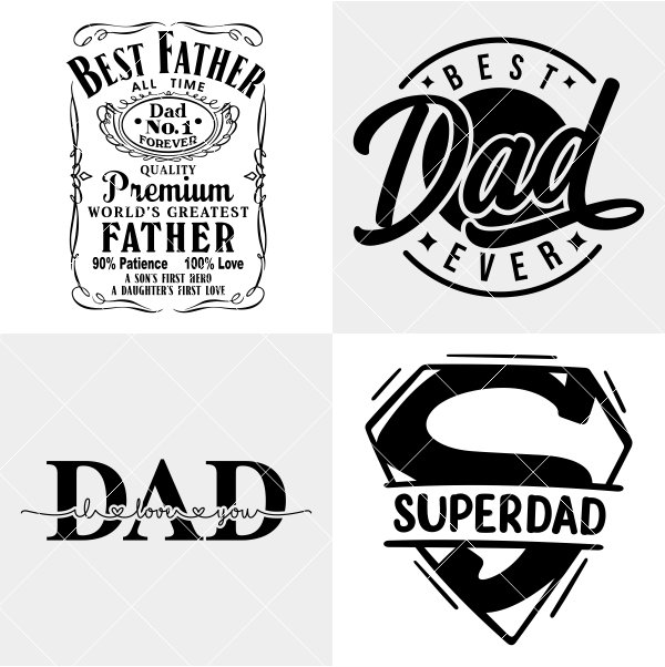 Dad 1234567890 Digital Download Fathers Day Svg Silhouette 