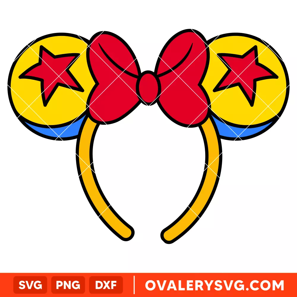Pixar Ball Mouse Ears SVG, Toy Story SVG, Disney SVG | Instant Download SVG PNG Cut File for Cricut & Silhouette