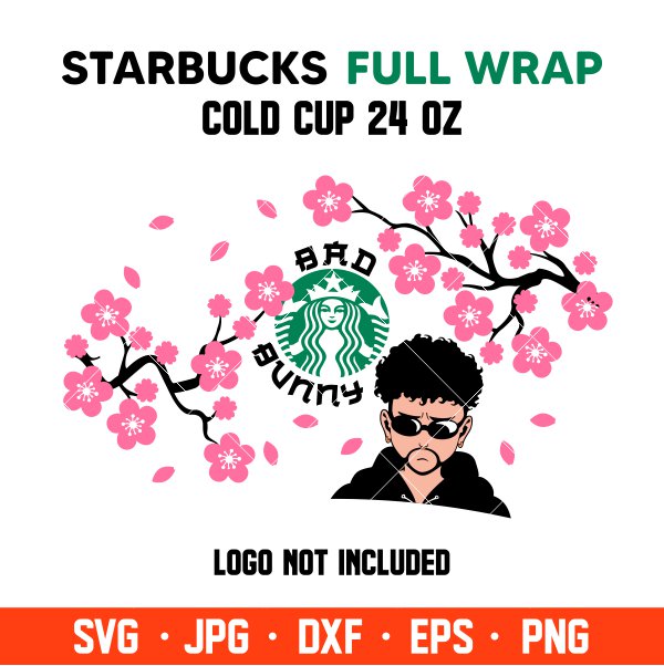 Download Bad Bunny Yonaguni Full Wrap Svg Venti Cup Decal Svg Coffee Ring Svg Cold Cup Svg Cricut Silhouette Vector Cut File Ovalery