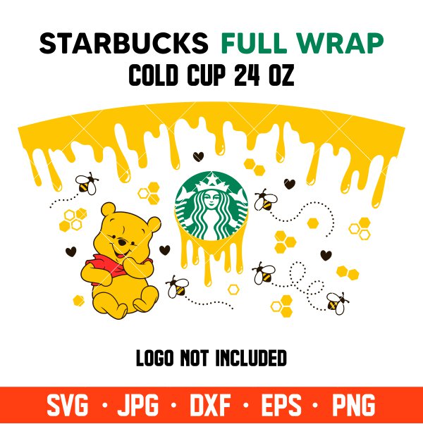 Download Honeycomb Drips Full Wrap Full Wrap Svg Venti Cup Decal Svg Coffee Ring Svg Cold Cup Svg Cricut Silhouette Vector Cut File Ovalery