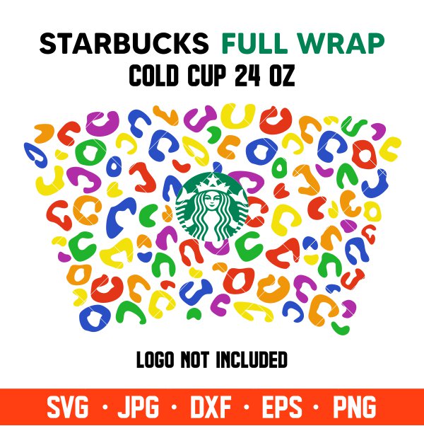 Download Lgbt Pride Leopard Full Wrap Svg Venti Cup Decal Svg Coffee Ring Svg Cold Cup Svg Cricut Silhouette Vector Cut File Ovalery