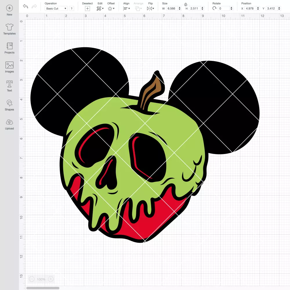 Poison Apple Ears SVG, Halloween SVG, Evil Queen SVG | Instant Download SVG PNG Cut File for Cricut & Silhouette - Image 2