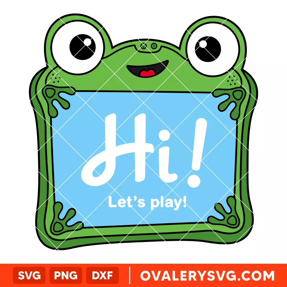 Toy Story 5 Frog-Shaped Lilypad Tablet SVG, Disney SVG | Instant Download SVG PNG Cut File for Cricut & Silhouette