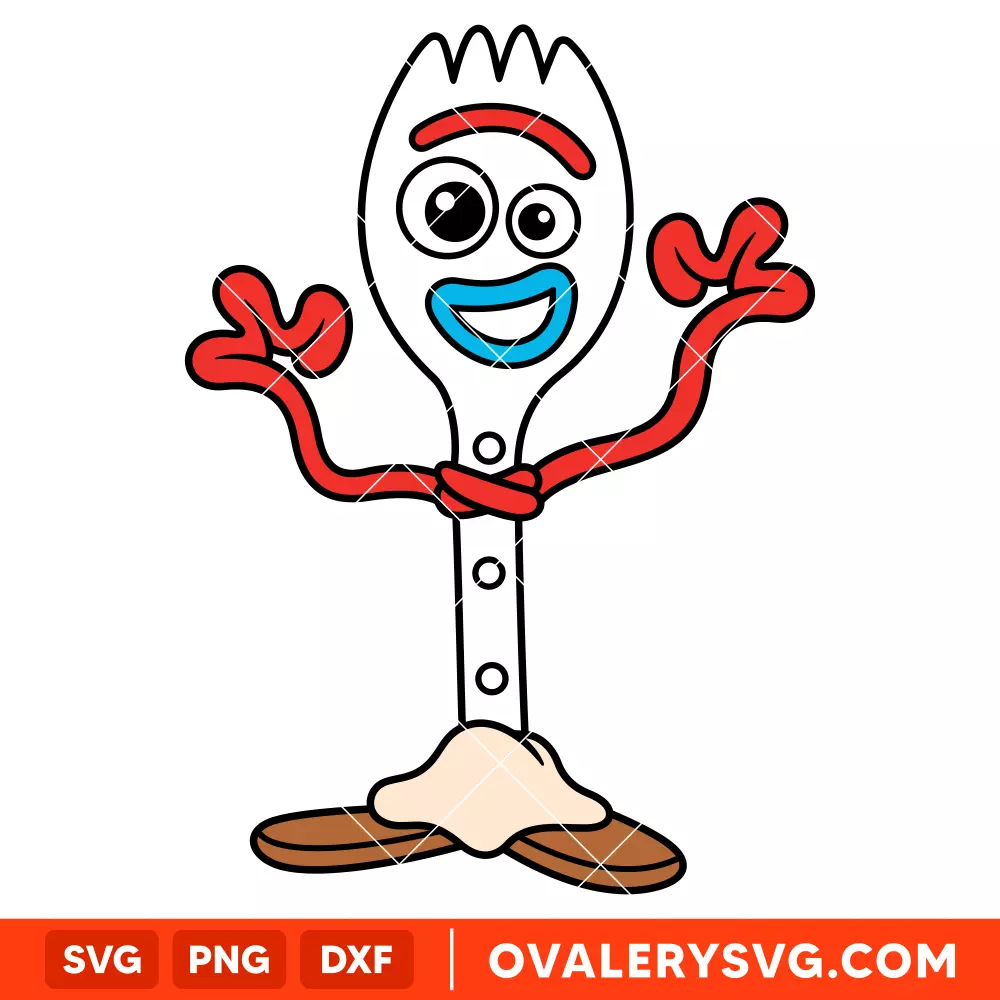 Toy Story Forky SVG, Disney SVG | Instant Download SVG PNG Cut File for Cricut & Silhouette