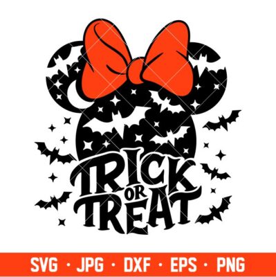 Trick Or Treat Minnie Mouse Svg, Free Svg, Daily Freebies Svg, Cricut ...