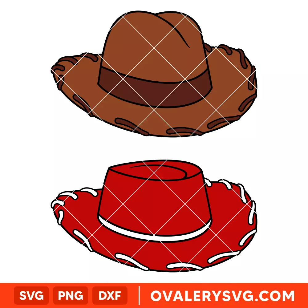 Cowboy Cowgirl Hat Toy Story SVG, Disney SVG | Instant Download SVG PNG Cut File for Cricut & Silhouette