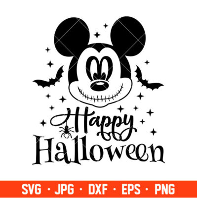 Happy Halloween Mickey Mouse Svg, Free Svg, Daily Freebies Svg, Cricut ...