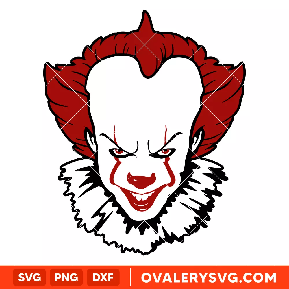 Pennywise SVG, Halloween SVG, Dancing Clown SVG, It Clown SVG, Cricut, Silhouette SVG PNG Cut File