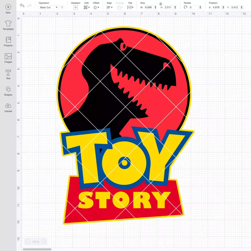 Toy Story Jurassic Logo Dinosaur Rex SVG, Disney SVG | Instant Download SVG PNG Cut File for Cricut & Silhouette - Image 2