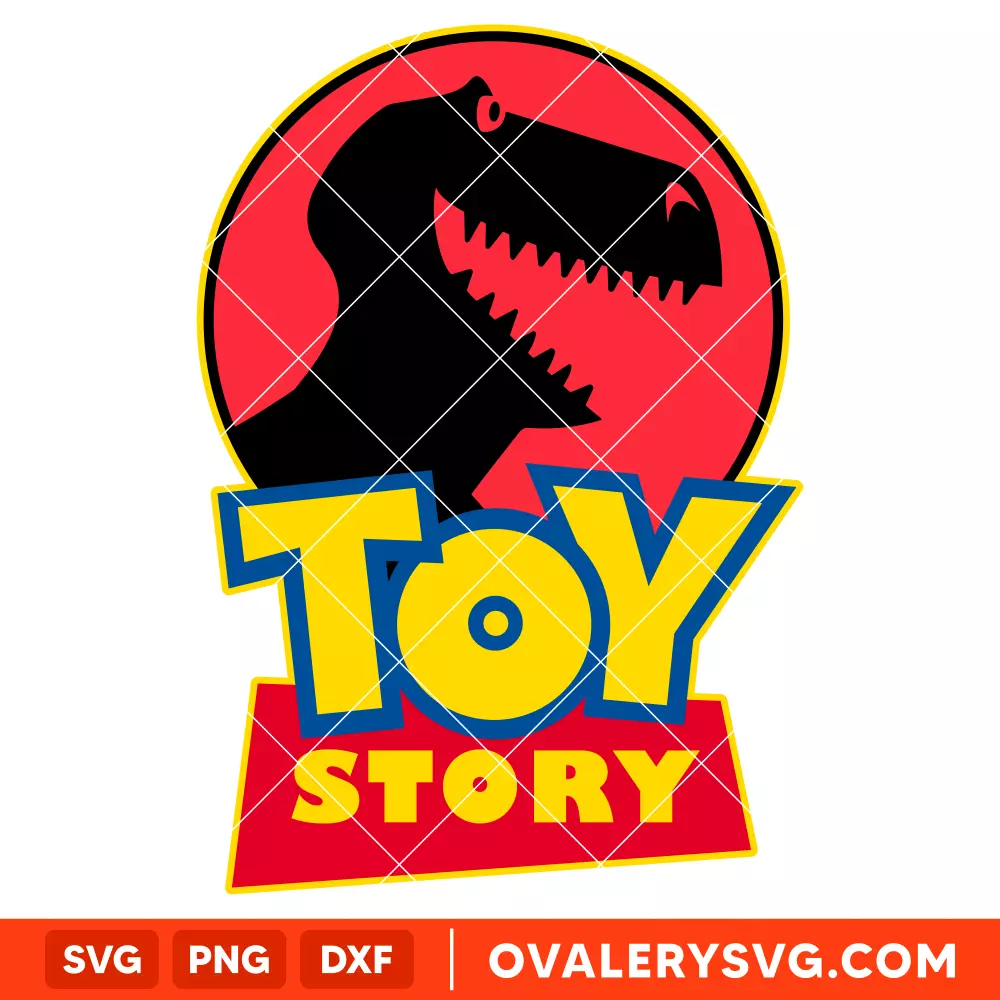 Toy Story Jurassic Logo Dinosaur Rex SVG, Disney SVG | Instant Download SVG PNG Cut File for Cricut & Silhouette