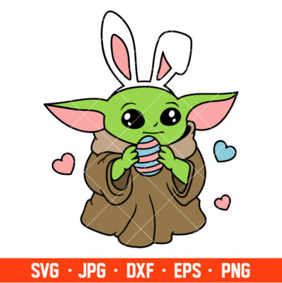 Easter Baby Yoda Svg, Free Svg, Daily Freebies Svg, Cricut, Silhouette ...