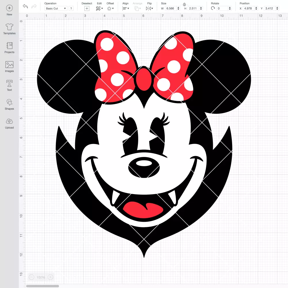 Halloween Vampire Minnie SVG, Disney SVG | Instant Download SVG PNG Cut File for Cricut & Silhouette - Image 2