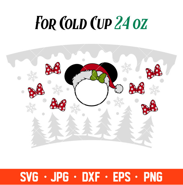 Christmas Bow Starbucks cold cup – Fire Girl Design