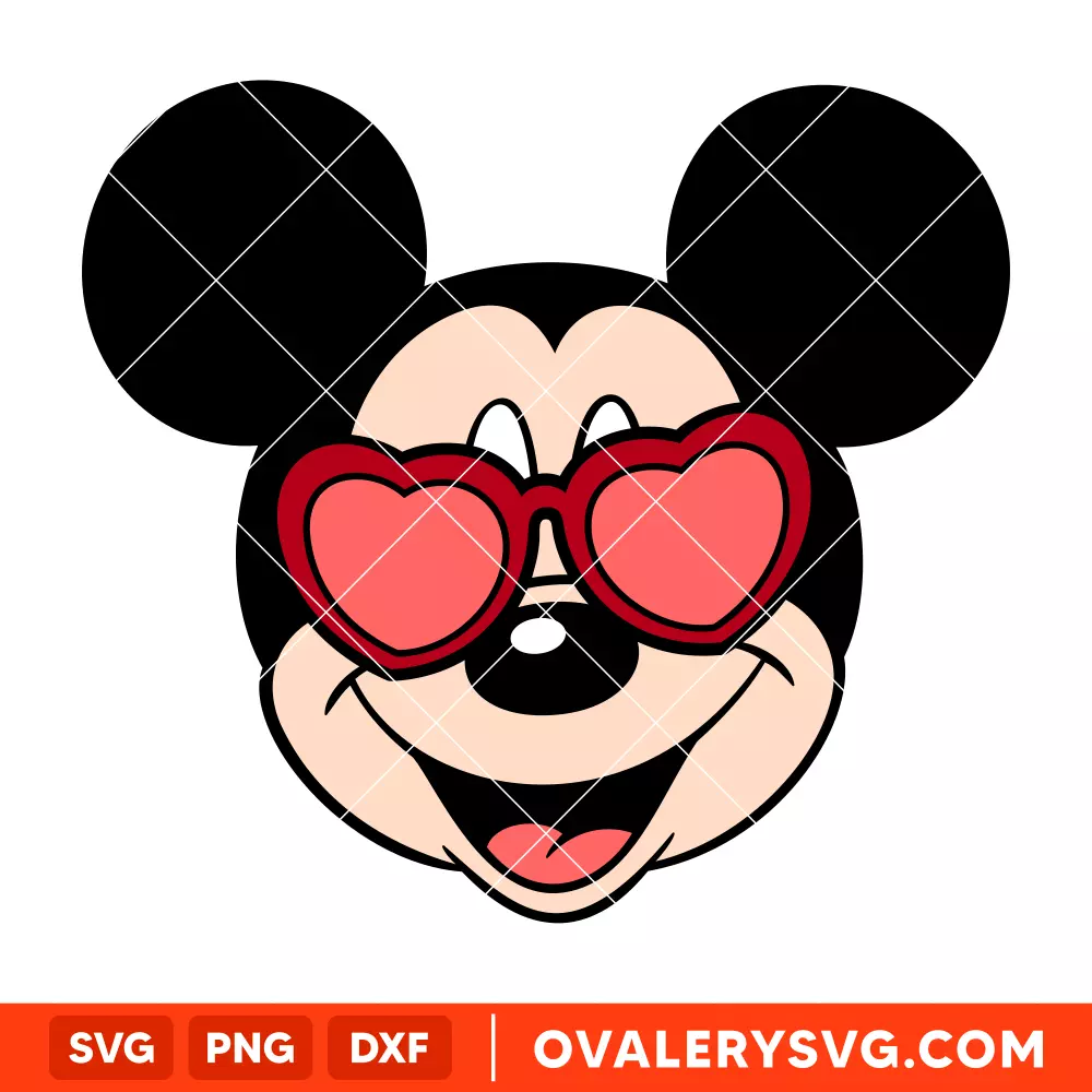Valentine Mickey SVG | Instant Download SVG PNG Cut File for Cricut & Silhouette