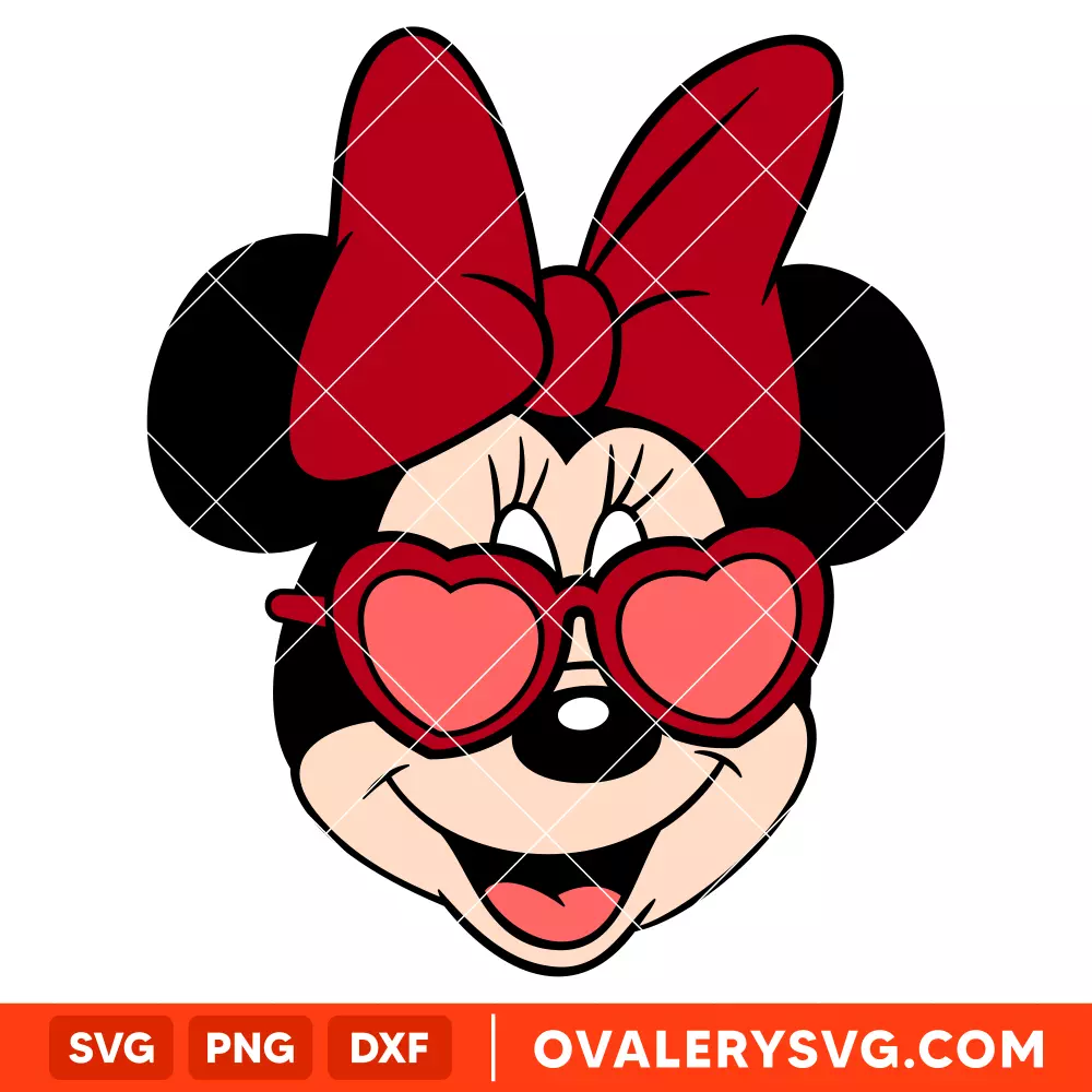 Valentine Minnie SVG | Instant Download SVG PNG Cut File for Cricut & Silhouette