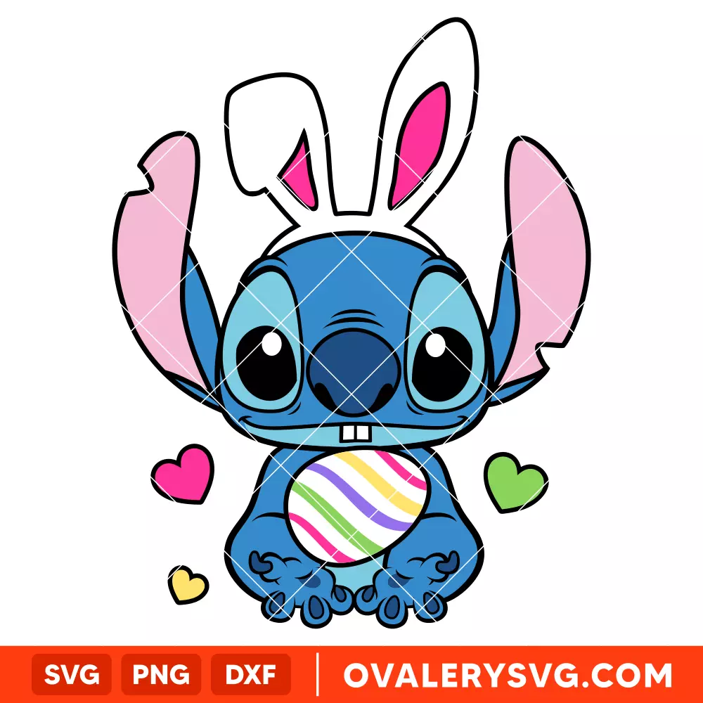 Easter Stitch Svg, Easter Svg, Disney Svg, Cricut, Silhouette Vector Cut File