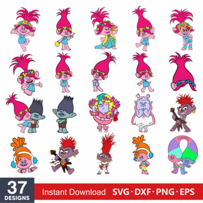 Layered Trolls Svg Bundle, Instant Download, Bundle For Cricut ...